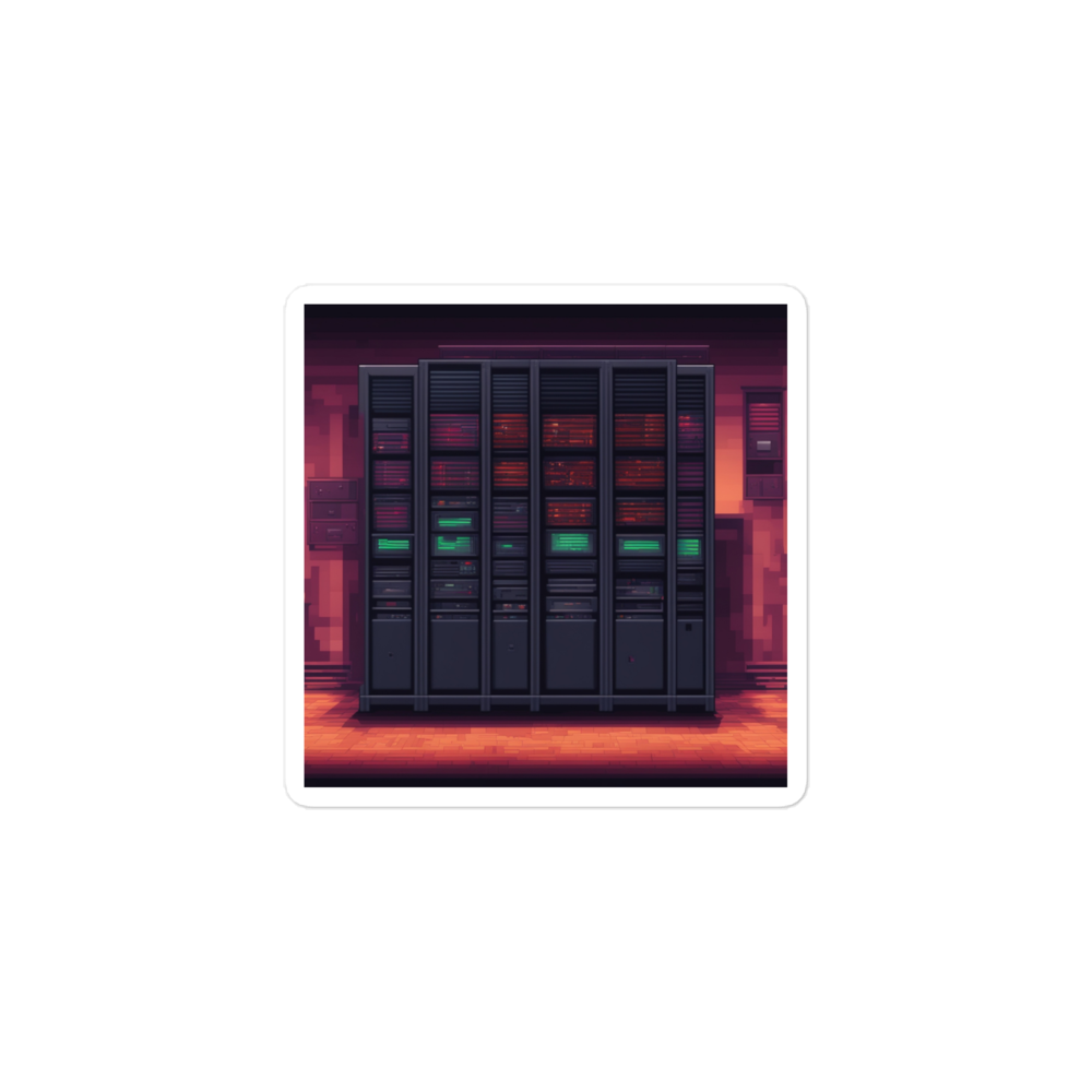 Evil Server Rack - Vinyl Sticker - 3