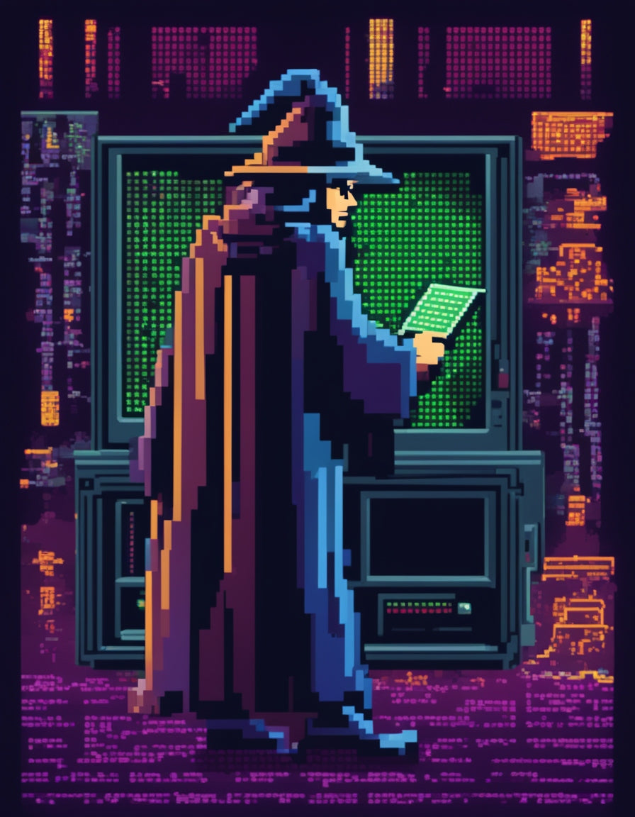 Programmer Types Wizard Wizard Programmer - Vinyl Sticker - 3