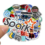 50pcs Assorted IT Programming Linux Software Logo Stickers