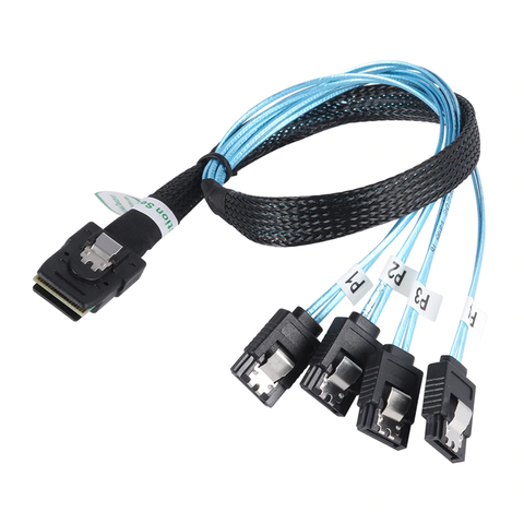 MINISAS SFF-8087 to 4x SATA Adapter Cable